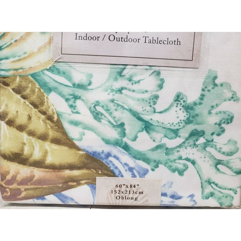 Printed Spillproof Fabric Tablecloth,60